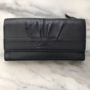 Coach Leather Tri Fold Wallet
